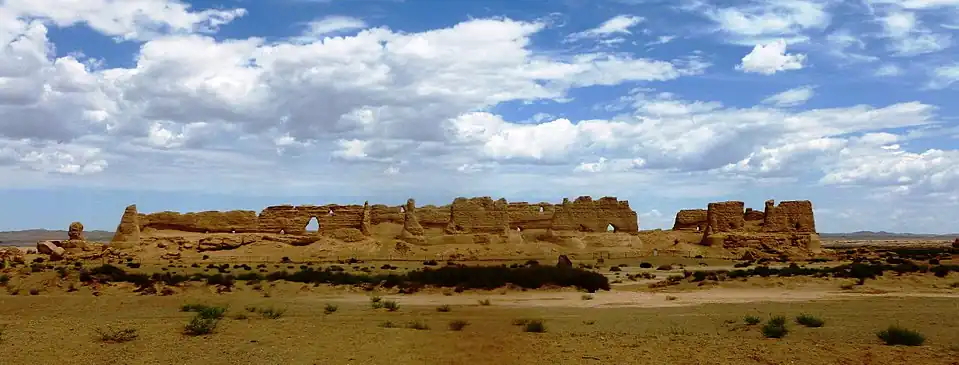 Han dynasty granary on Silk Road west of Dunhuang, China