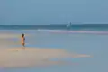 Pink sand beach near Sip Sip's, Harbour Island, looking north