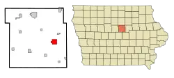 Location of Eldora, Iowa