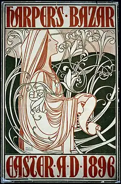 Will H. Bradley, Cover of Harper's Bazaar, (Easter 1896)