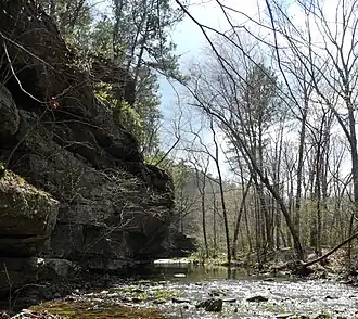 Bluff and river
