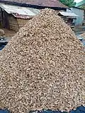 Heap of Sun-dried mango slices