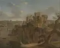 Chepstow Castle, c. 1795, by Hendrik Frans de Cort