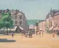 Lively view of Liège