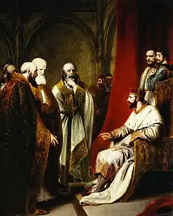 Henry III Replying to the Bishops by Richard Westall
