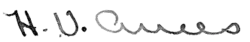 signature of Herman Ames, 1918