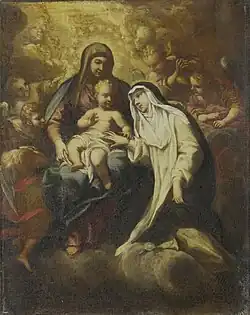 The mystical marriage of Saint Rosa of Lima
