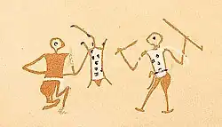 Nekhen Tomb 100 image: presumed warriors