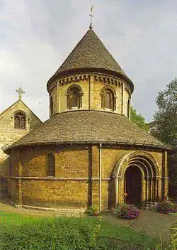 The Holy Sepulchre or "Round Church", on the corner of Bridge Street and Round Church Street.