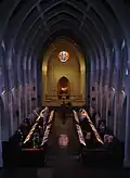 Holy Spirit Monastery monks at prayer in the main church
