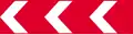 Temporary sharp deviation to left (right if symbol reversed)