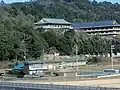 Central (Chūbu) branch in Okazaki as seen from a train