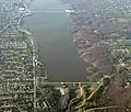 Hoover Dam Ohio aerial view