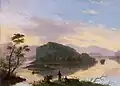 Hudson River Scene by Shepard Alonzo Mount, 1861