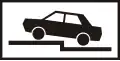 H-045 Parking crosswise on the sidewalk, half standing (left)