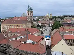 City view from Castle of Eger
