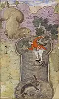 An illustration from Anwar-e Suhaili.