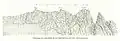 Partenkirchen Dreitorspitze. Sketch by H. v. Barth 1873