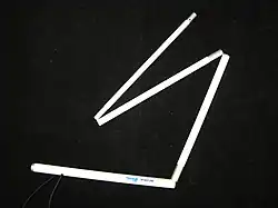 A folded cane