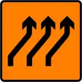 WK 015A Move to Right (Three Lanes)