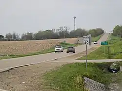 IL&nbsp;40 in Peoria County, north of IL&nbsp;90