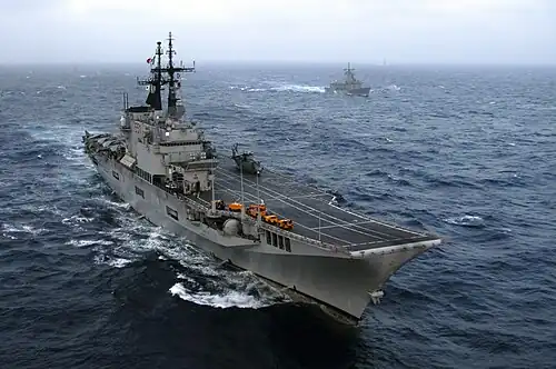 Giuseppe Garibaldi aircraft carrier.
