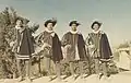 Costumes of "I Cavalieri di San Giorgio" worn during the historical cortege (1966).