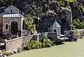 View of the church along Kura River.
