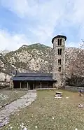 The exterior of the Church of Santa Coloma d'Andorra