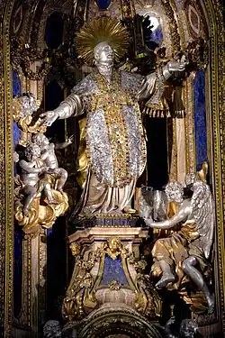 Statue of Saint Ignatius in the Church of the Gesù, Rome