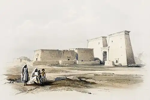 An Egyptian temple