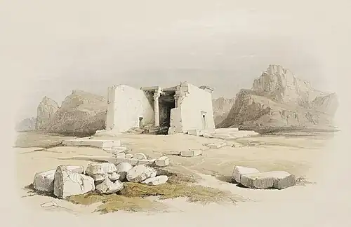 An Egyptian temple