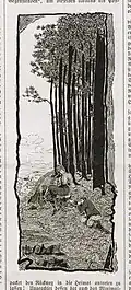 Illustration by Frank C. Papé in Radlerin und Radler magazine. (1902)