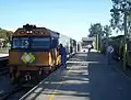 The Indian Pacific at the terminal