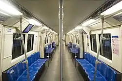 The interior of EMU-IBL before the refurbishment.