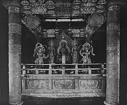 The Interior of Konjiki-dō, a National Treasure