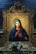 The Heart of Mary in the side chapel of St. Antony