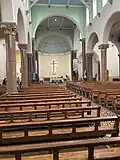 Nave with pews