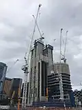 International Tower 1 in construction in 2014