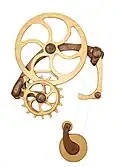 Inventor Released was the third kinetic sculpture from the beginning of his career in 1976. It was weight driven and reflects his goal to make sustained motion in a sculpture.