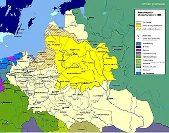 Image 80Poland and Lithuania after the Union of Lublin (1569) (from History of Lithuania)