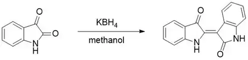 Isatin dimerization
