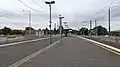 Northbound view from Platform 1, March 2023