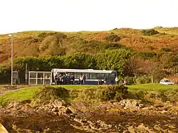 Bus at stop