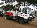Heavy duty fire appliance Isuzu 550 (HD34 – Esperance) at a Salmon Gums wildfire, May 2006.