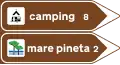Directions to campsite and beach