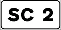 Road marker for extra-urban municipal roads in Italy