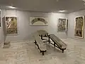 A small part of recovered items from the monastery on display in its dedicated room in National Museum of Art of Romania
