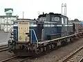 DD51 1166 in JR Freight blue livery initially applied to refurbished locomotives, July 2006
