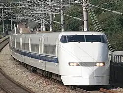 JR West 300 series on a Hikari service, October 2008